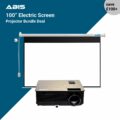100” Electric Projector Screen & Projector Bundle - ABIS