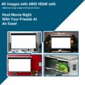 120” Manual Projector Screen & Projector Bundle - ABIS