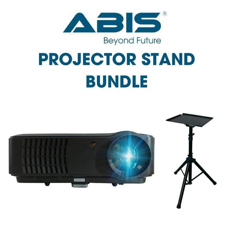 Projector Stand Bundle- Projector + Projector Stand - (Black) - ABIS