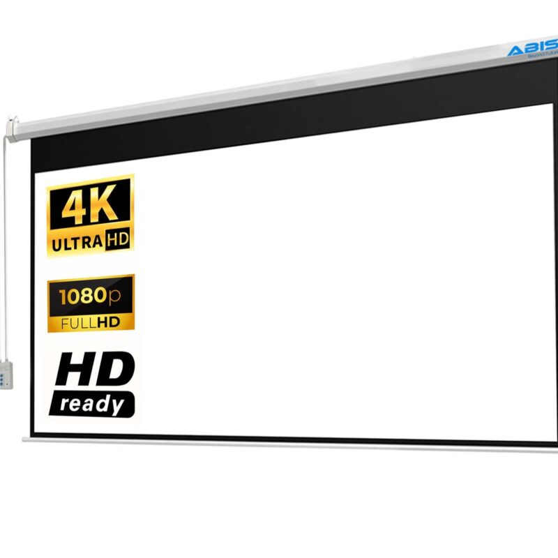 Electric Projector Screen 100 inches 16:9 Aspect Ratio 3D 4K - ABIS