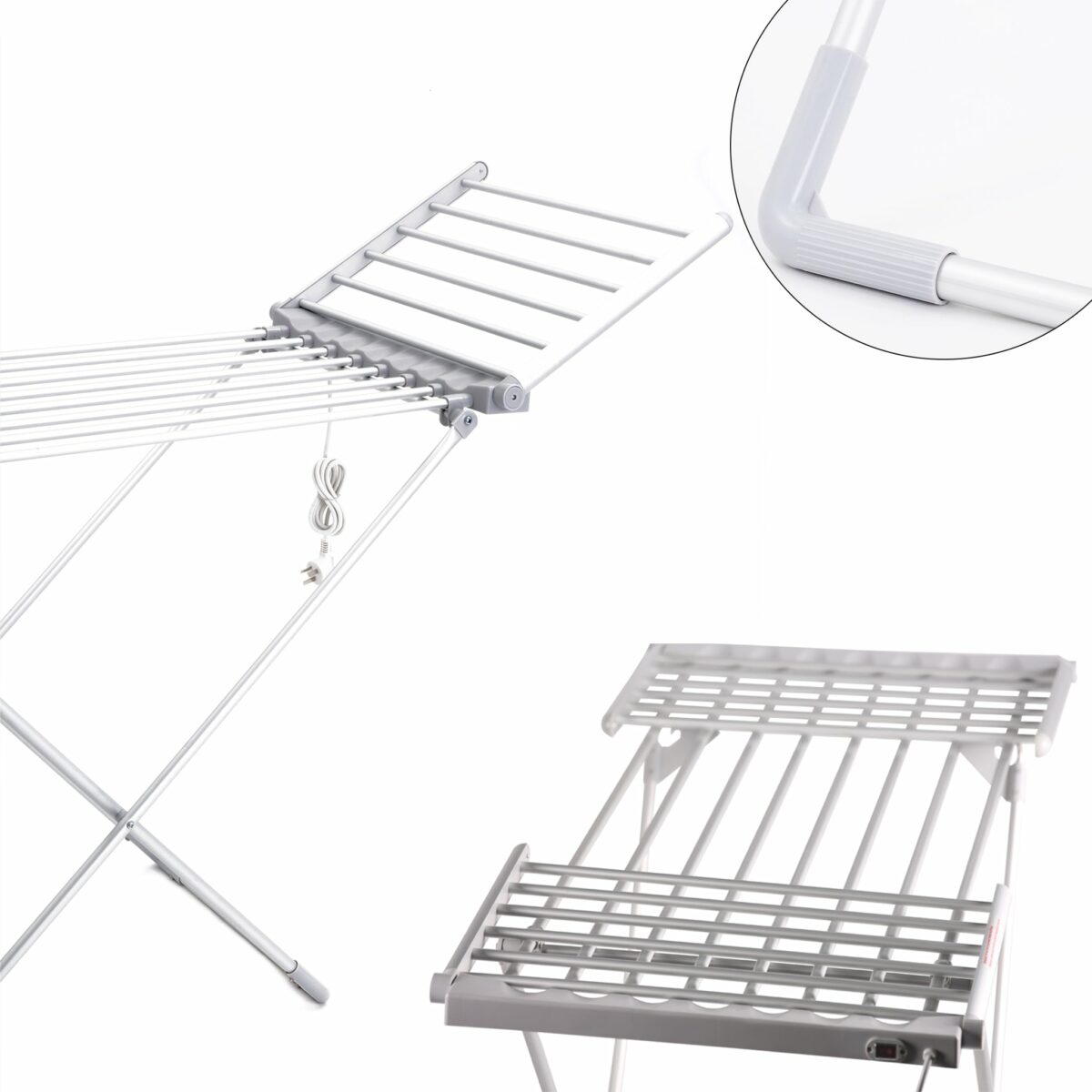 Heated Clothes Airer Drying Rack Electric 15m - ABIS