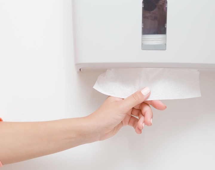 Tissue Dispensers vs. Hand Dryers